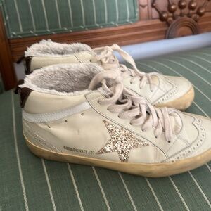Golden goose shearling sneakers 37